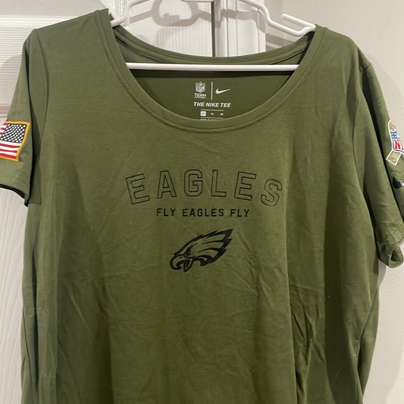Nike Tops - ⭐️Nike NFL Team Philadelphia Eagles Apparel Olive Short Sleeve Tee Size XL